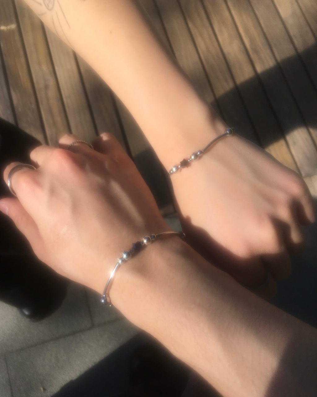 galaxy star bracelet (black)