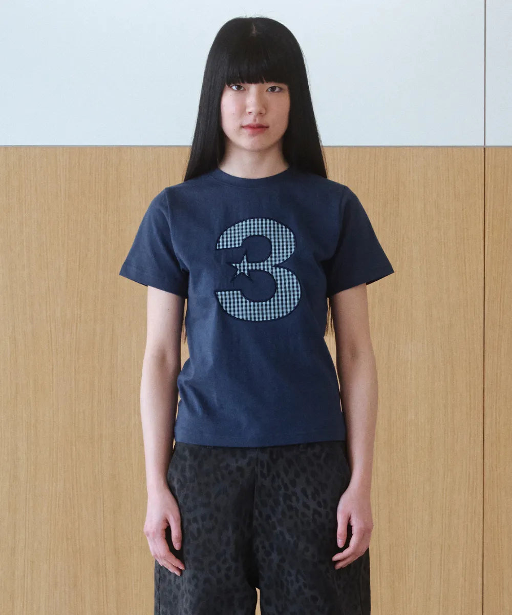 BAUF 3 LOGO DOT SLIM FIT T-SHIRT (NAVY)