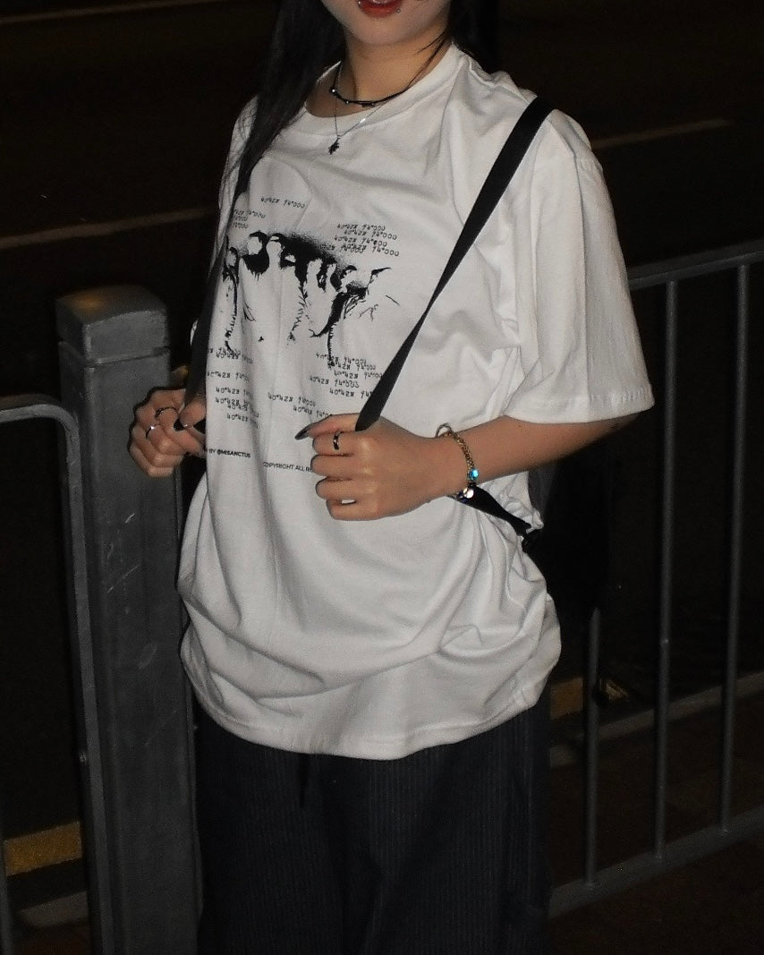 (in stock) bucket tee (burgundy)
