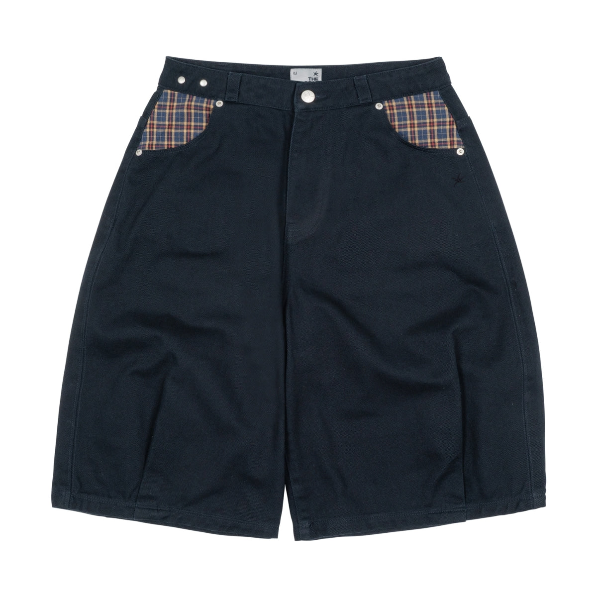 TCM CHECK POCKET HALF PANTS (NAVY)