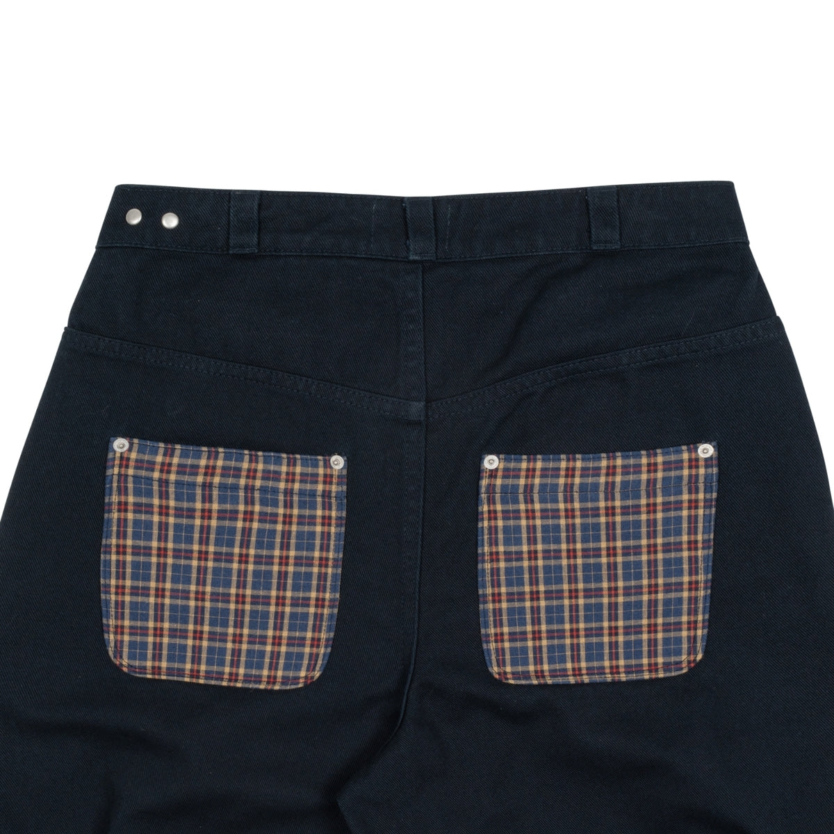 TCM CHECK POCKET HALF PANTS (NAVY)