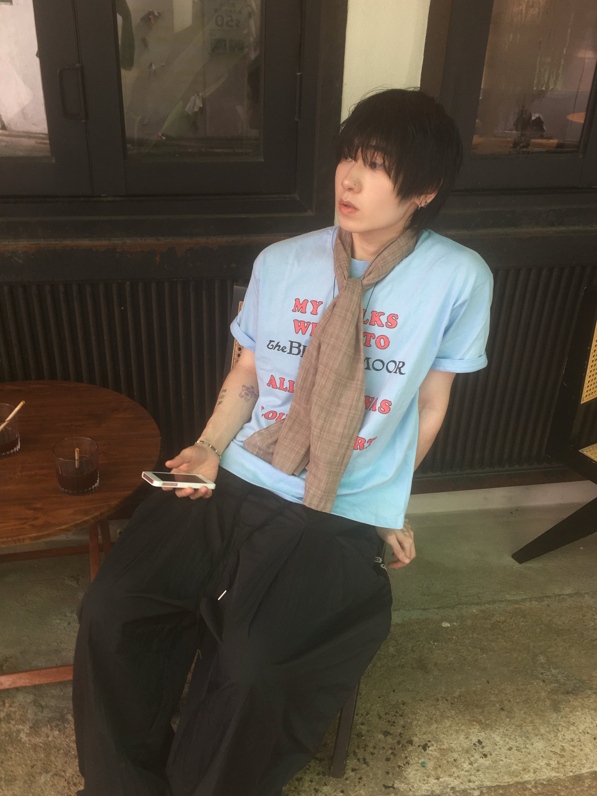 vintage lousy tee (sky blue)