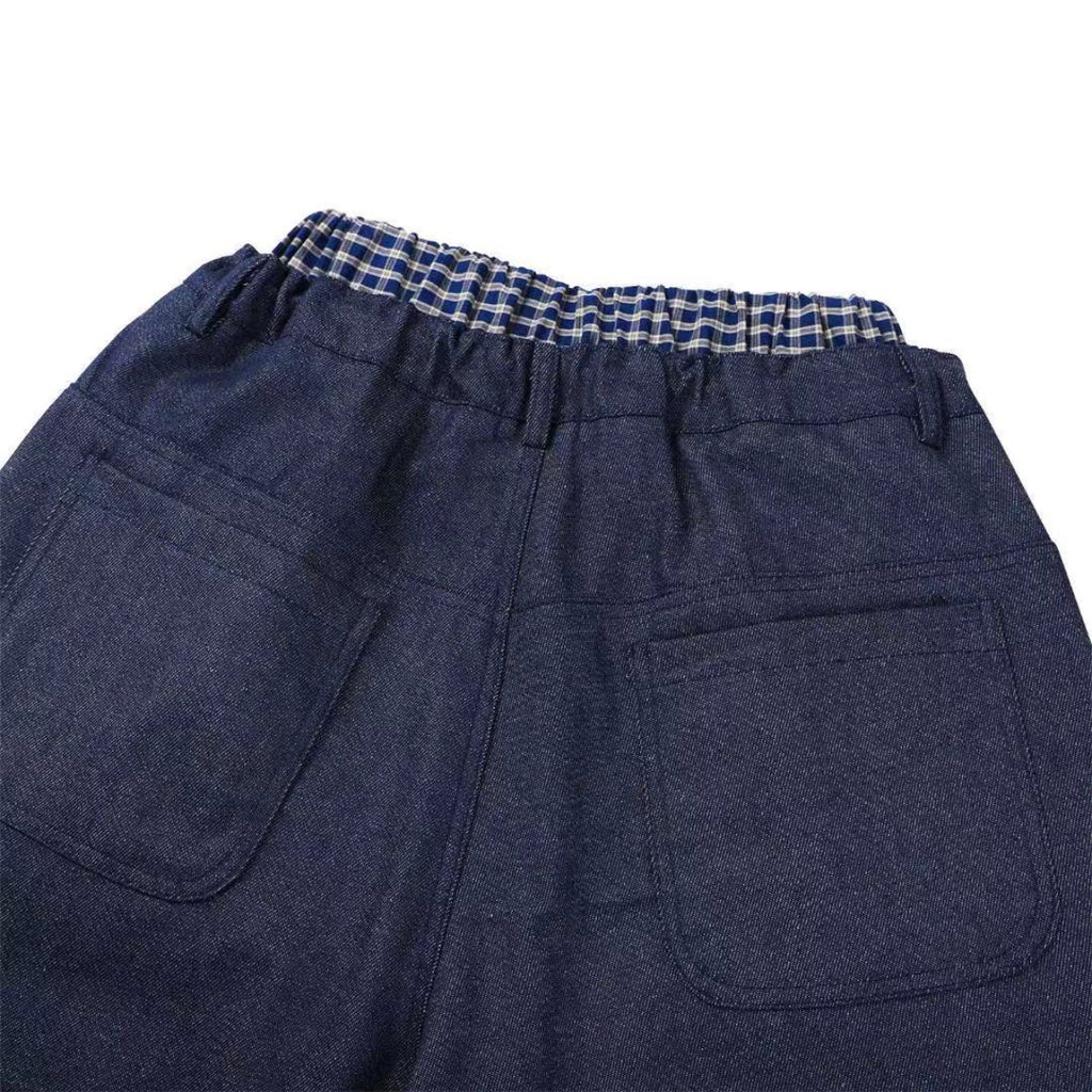 trunk layered half pants (black)