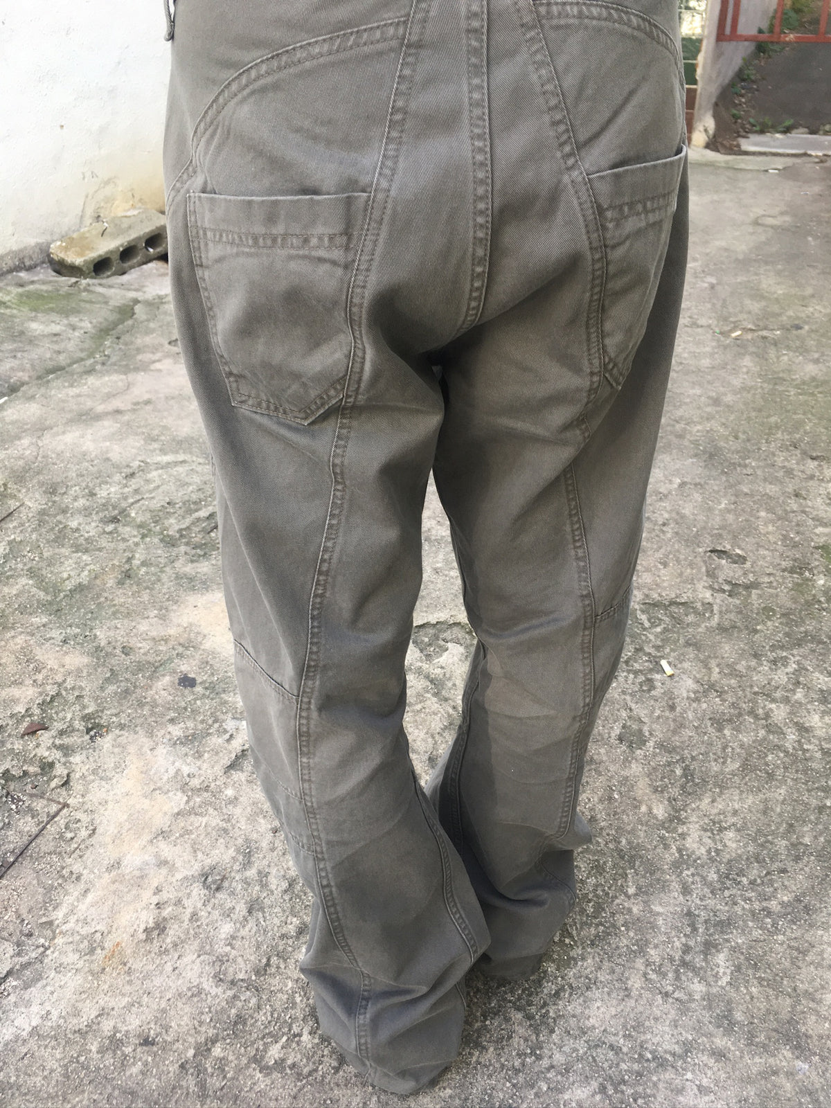 vintage flared pants (khaki beige)