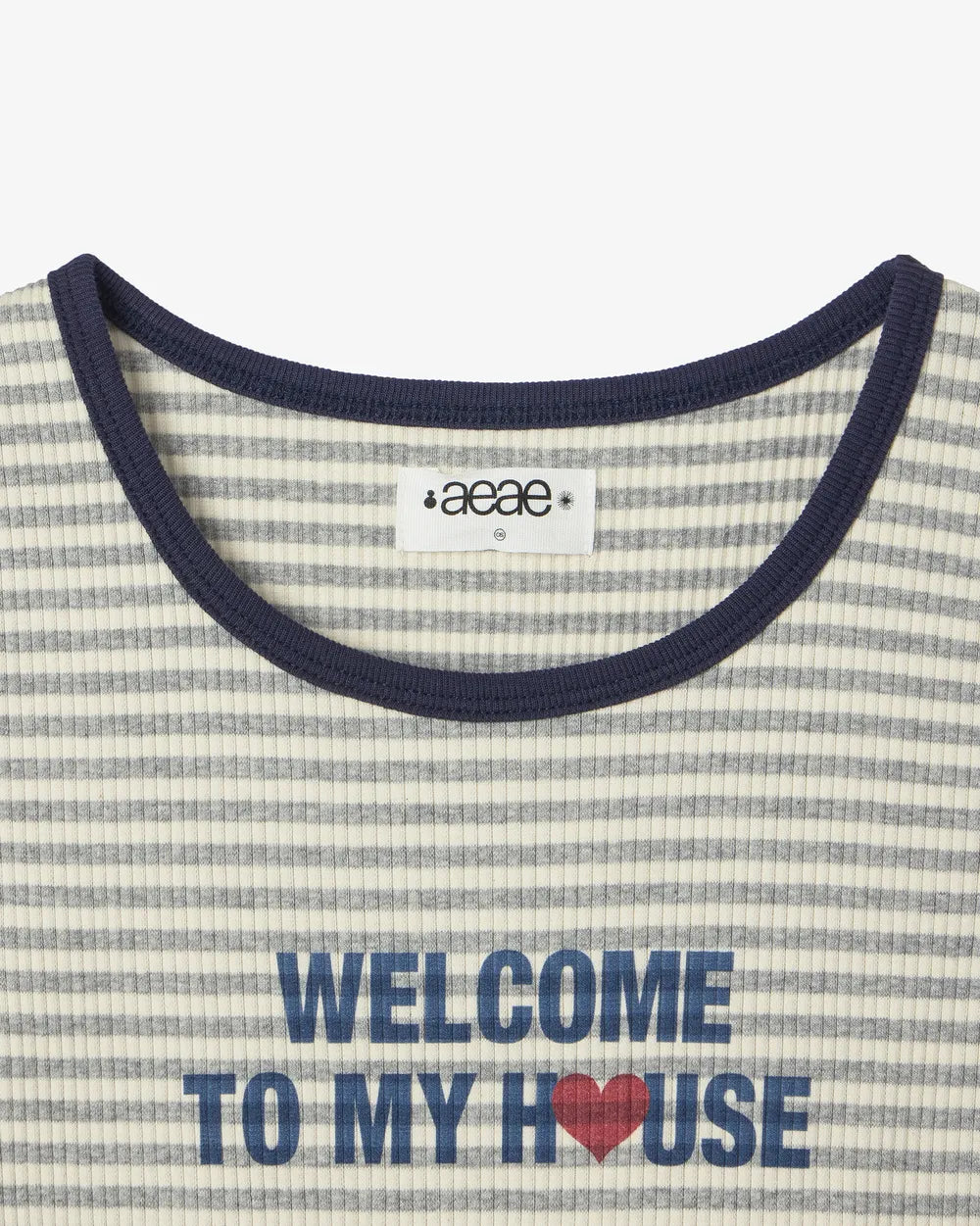 AEAE WELCOME TO MY HOUSE SLEEVELESS (GREY)