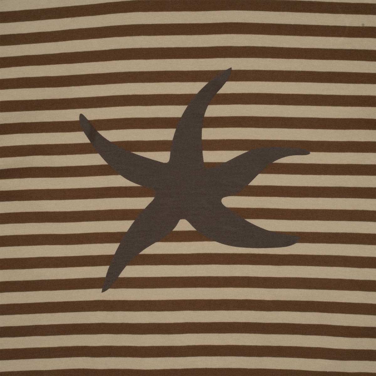 TCM STARFISH STRIPE TEE (BROWN)