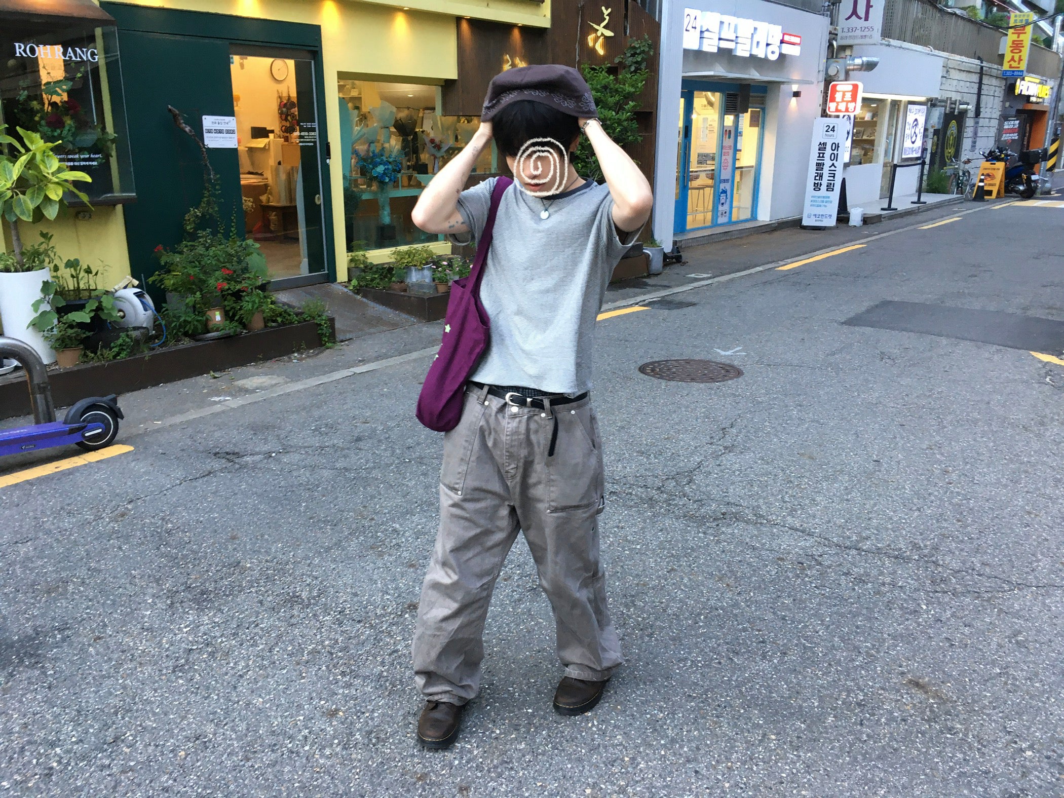 (★best) fatigue washed pants (brown)