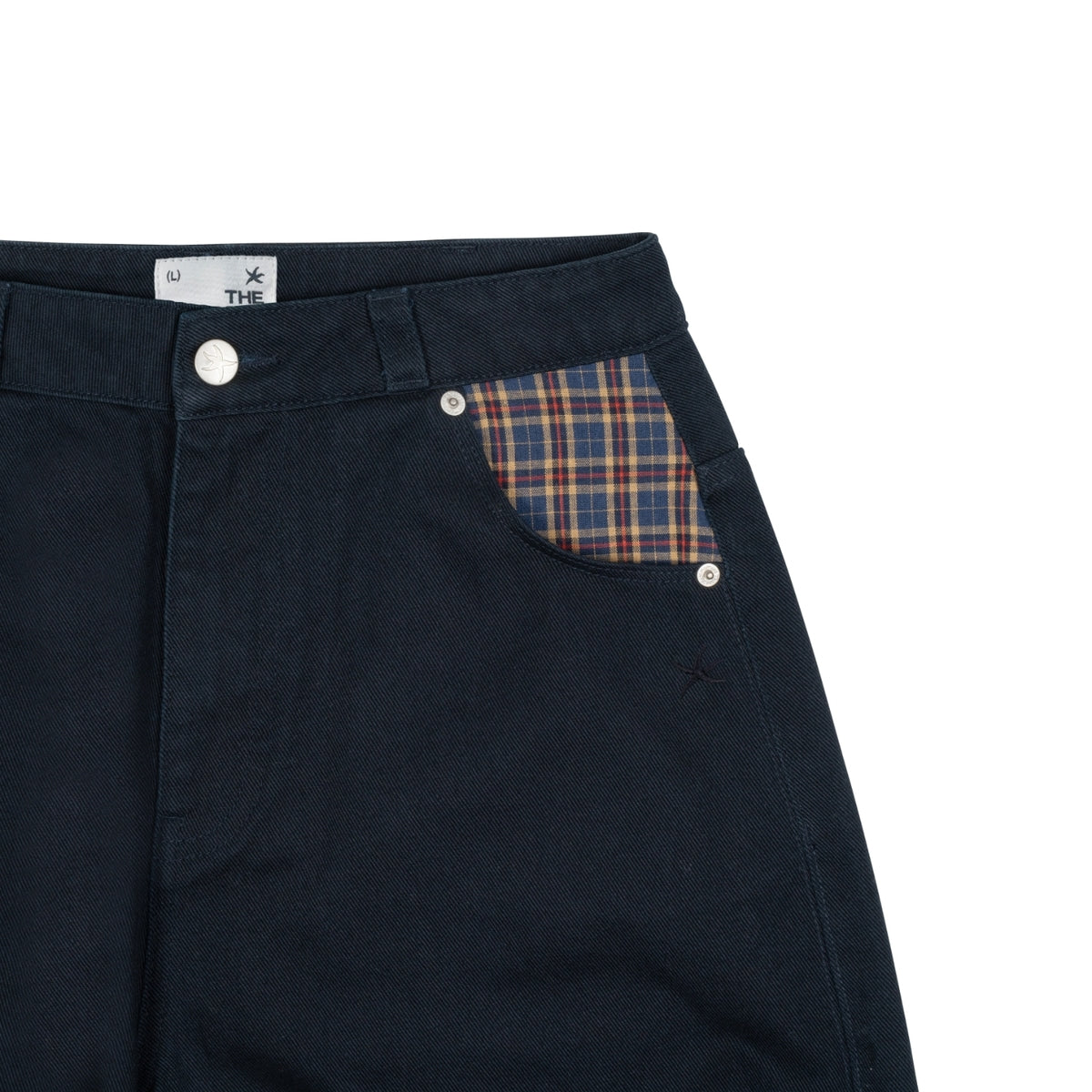 TCM CHECK POCKET HALF PANTS (NAVY)