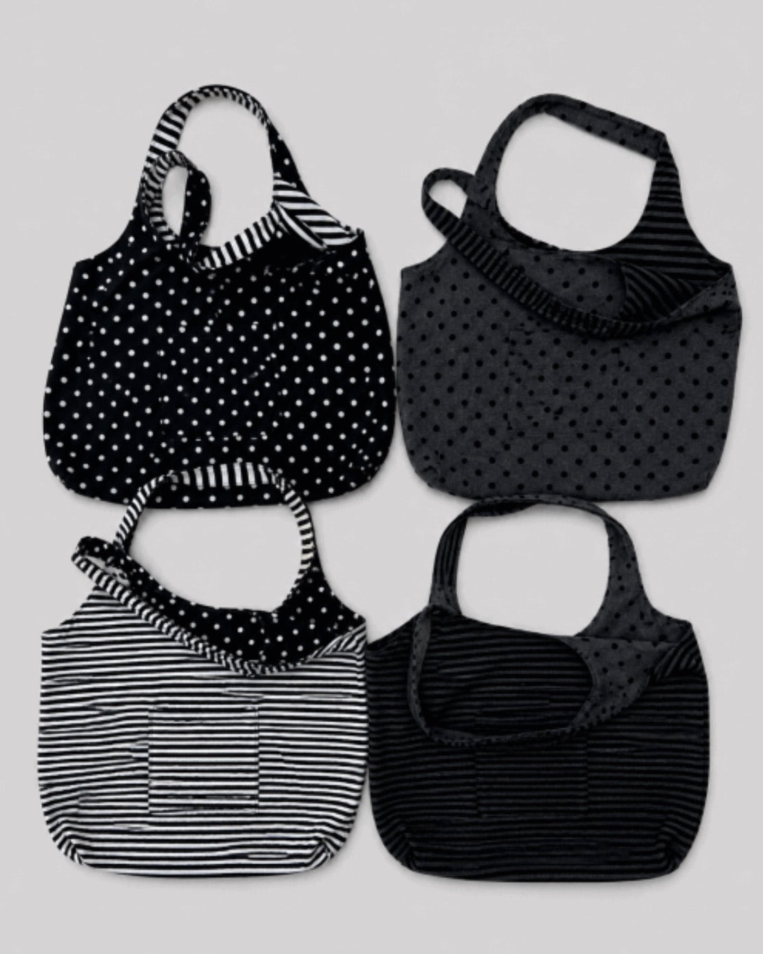 reversible shoulder bag (black)