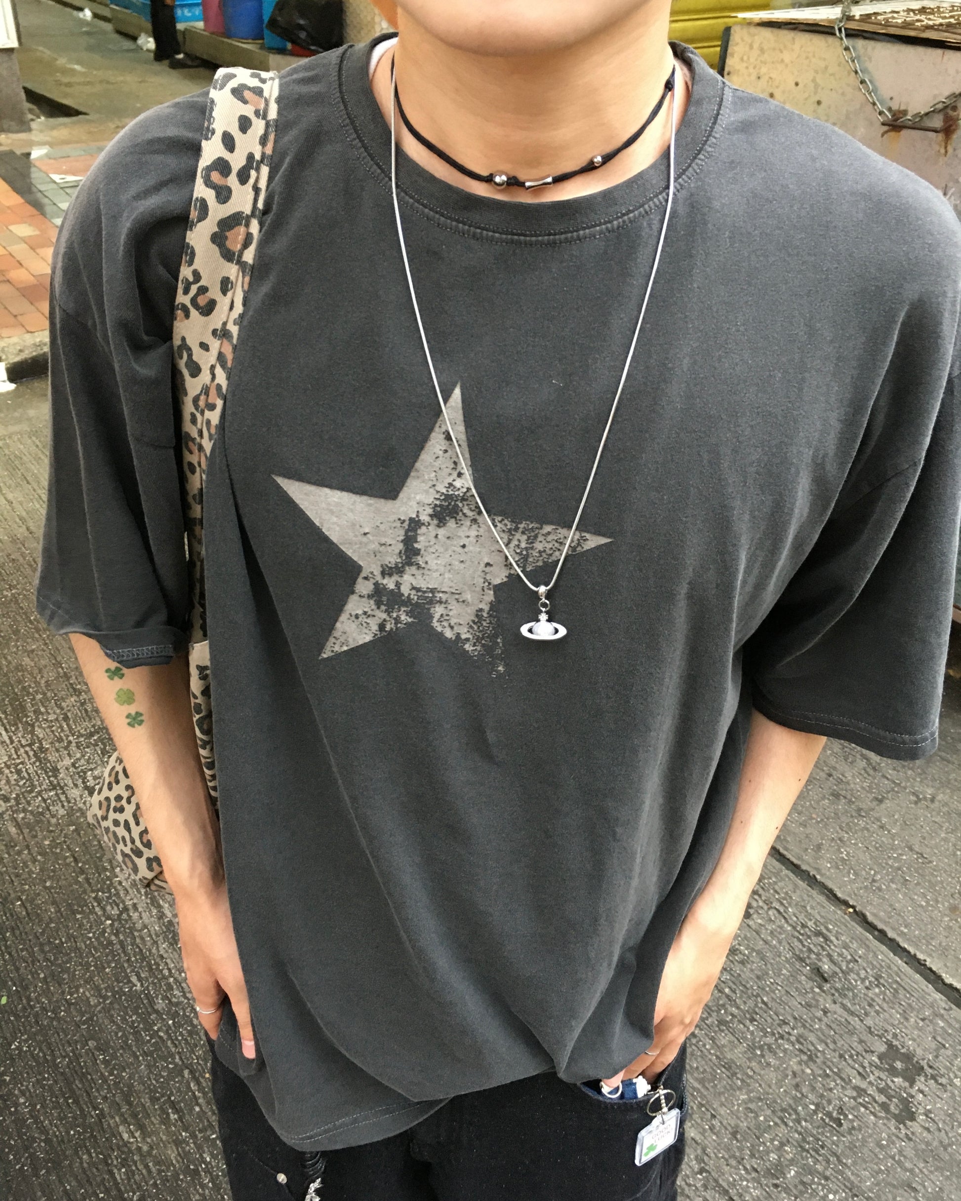 herry star washed tee