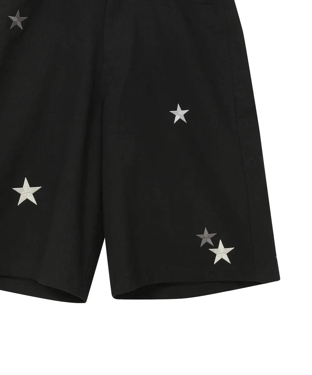 BAUF STAR SYMBOL BERMUDA PANTS (BLACK)