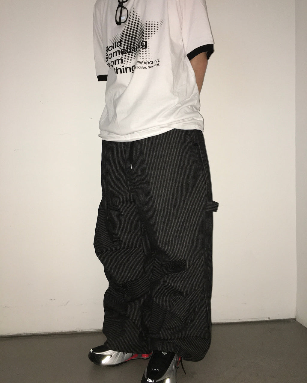 (in stock) rivet star stripe pants (blue)