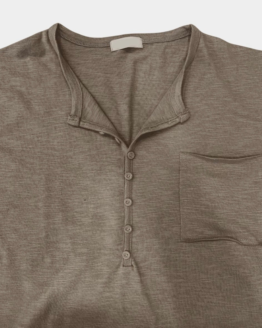 henley button tee (vintage blue)