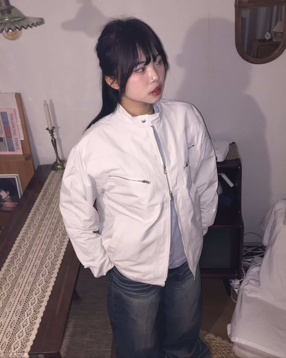 motorstitch nylon jacket