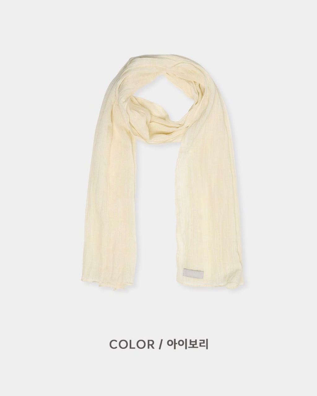 mist check scarf (charcoal)