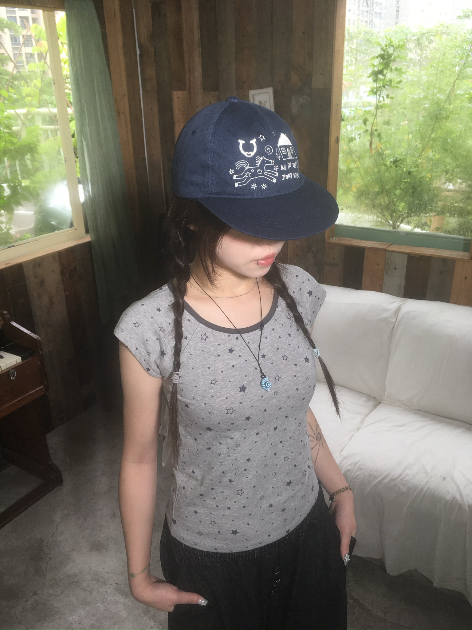 star dot tee (grey)