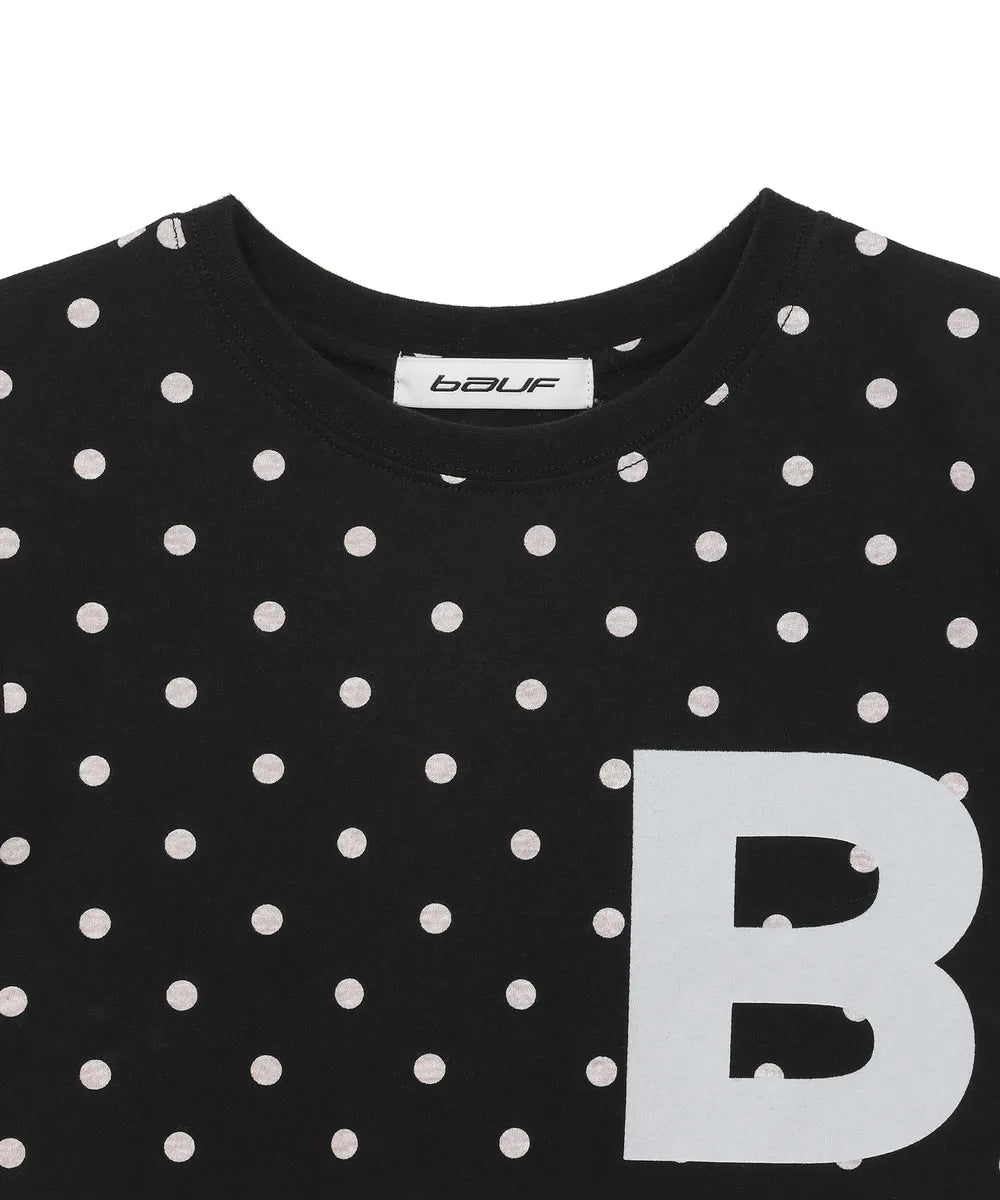 BAUF B LOGO SLIM FIT T-SHIRT (DOT BLACK)