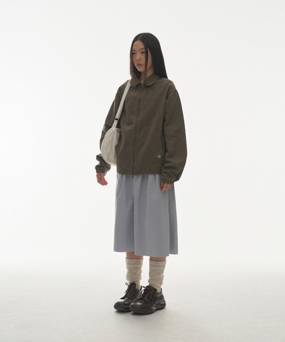 ✪【𝘱𝘳𝘦-𝘰𝘳𝘥𝘦𝘳】coyseio round collar stitch jacket (grey)