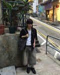 western nylon shirt (black)