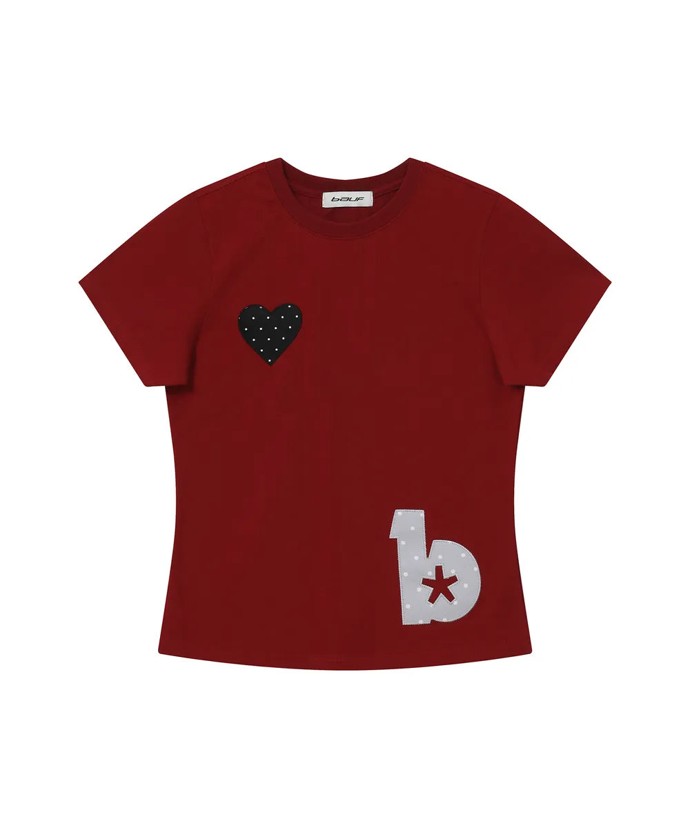 BAUF ANGEL WING SLIM FIT T-SHIRT (RED)