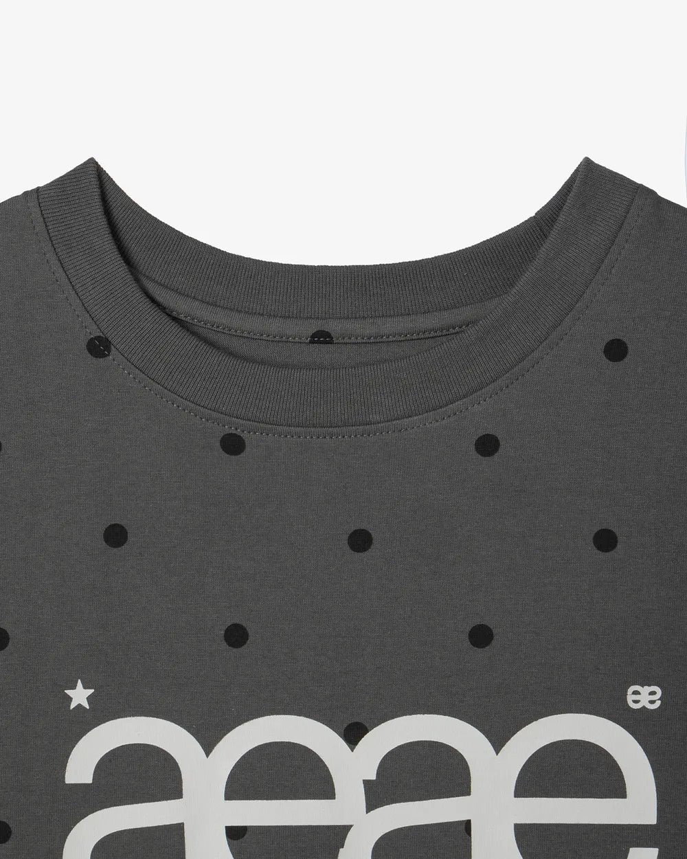 AEAE WEB LOGO DOT T-SHIRTS (CHARCOAL)
