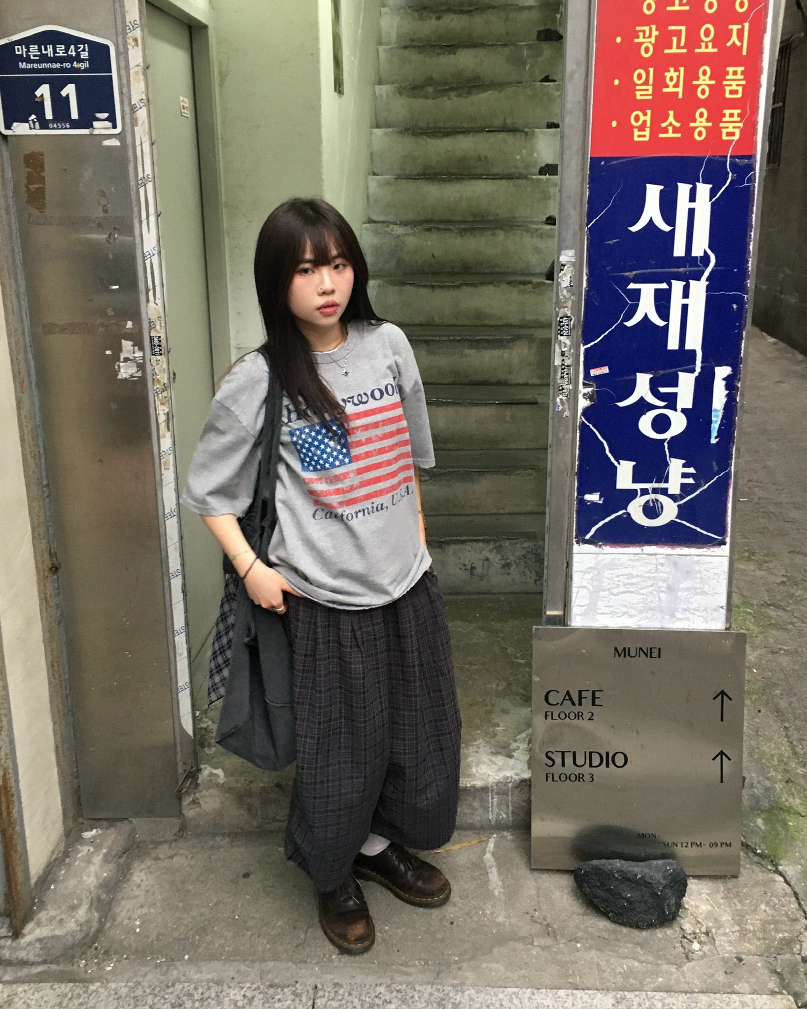 pie checked half pants (black) (women wear)