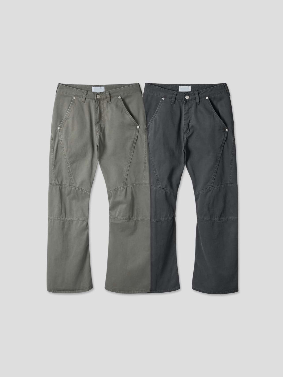 vintage flared pants (khaki beige)