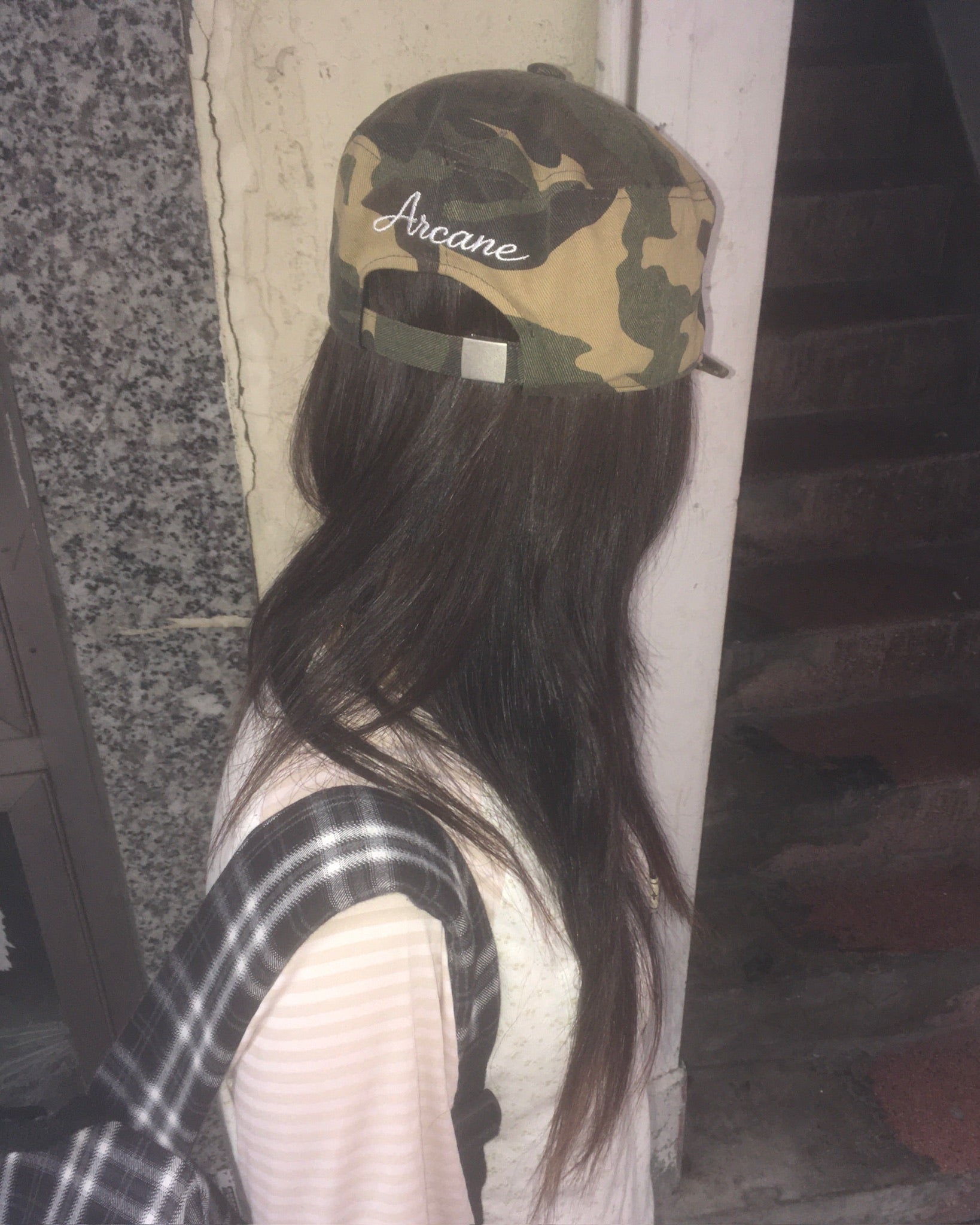 five star pillbox cap (camo)