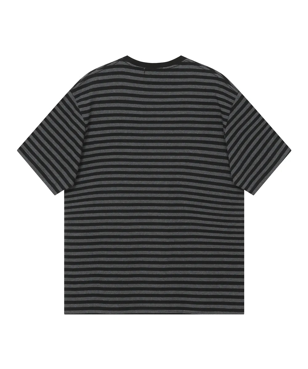 BAUF PEACE LOGO T-SHIRT (STRIPE BLACK)