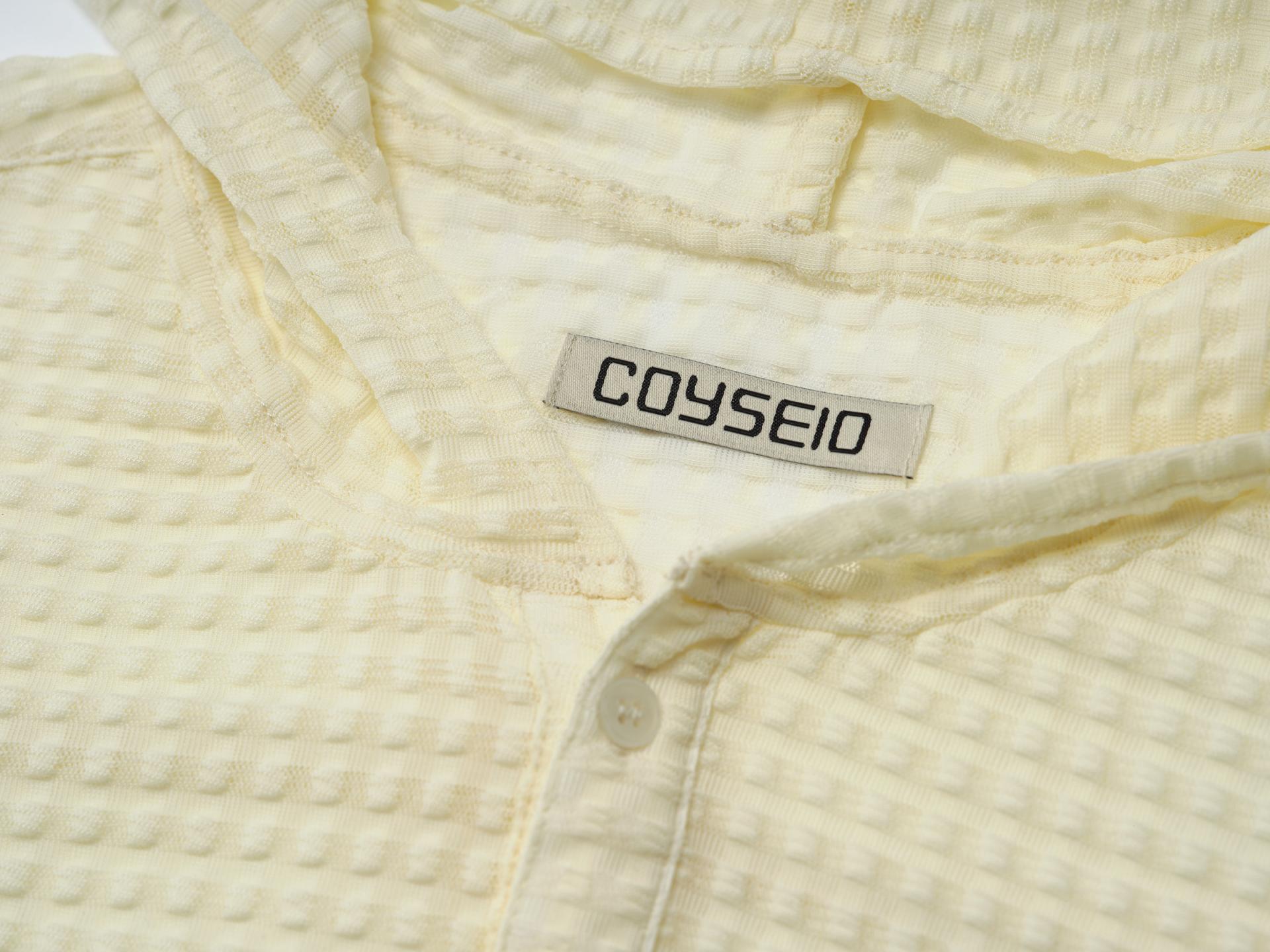 ✪【𝘱𝘳𝘦-𝘰𝘳𝘥𝘦𝘳】coyseio round hoodie shirts (yellow)