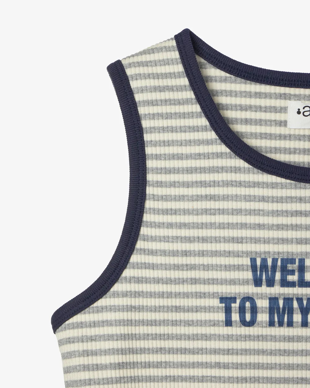 AEAE WELCOME TO MY HOUSE SLEEVELESS (GREY)