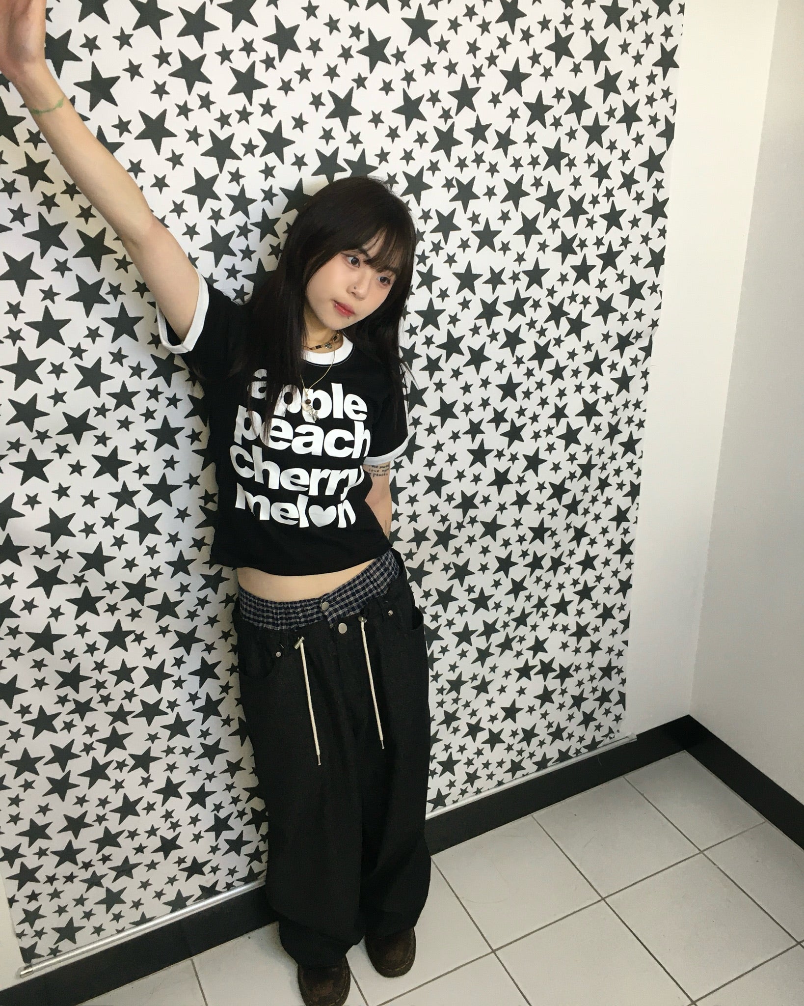 fruit ringer half tee (black)