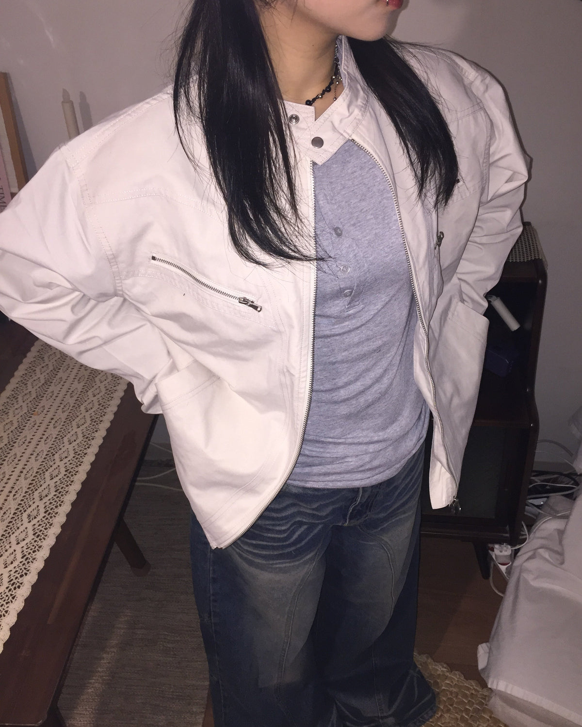 motorstitch nylon jacket
