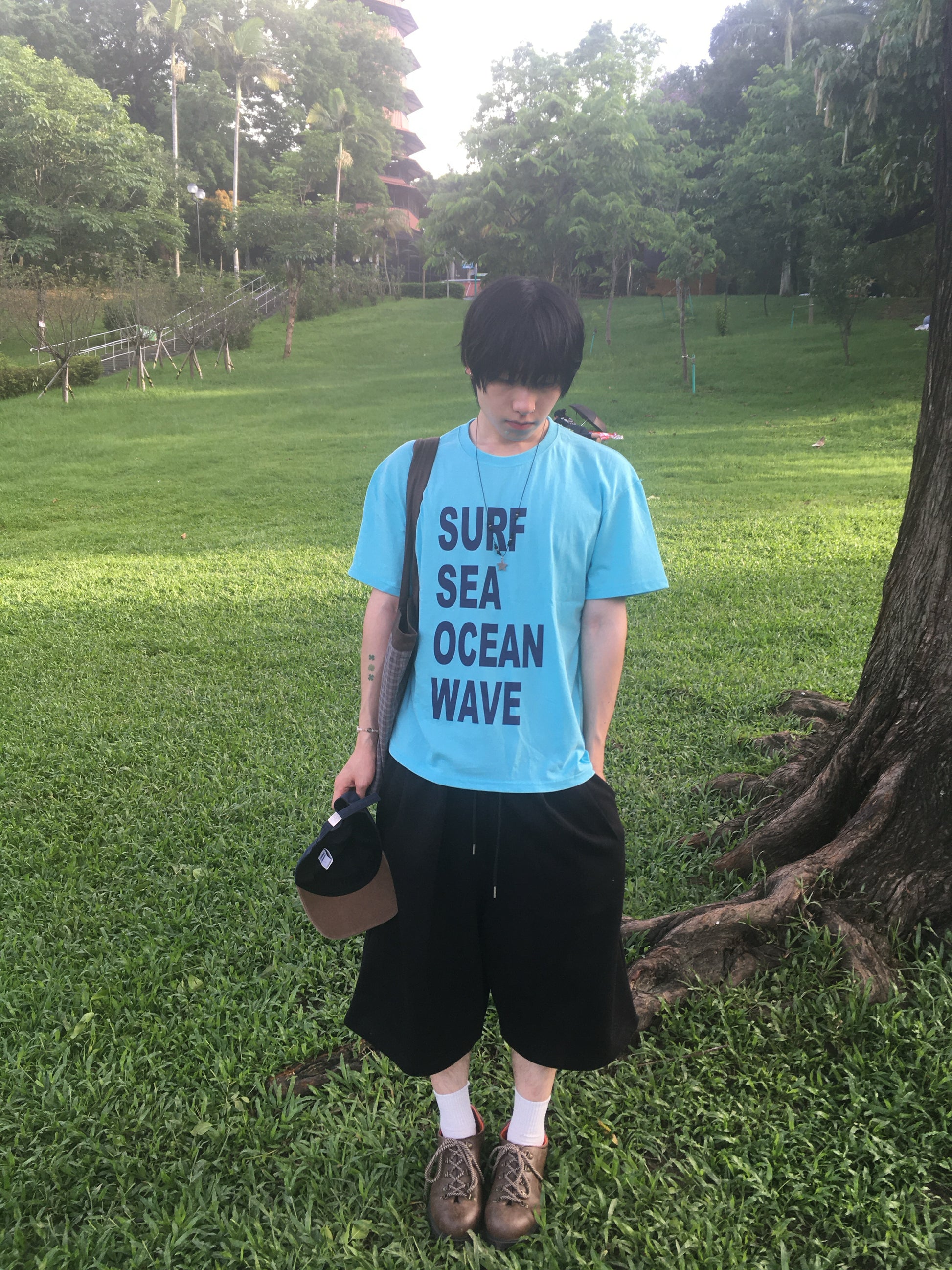 recipe letter tee (ocean)