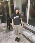 star patch crop tee (navy)