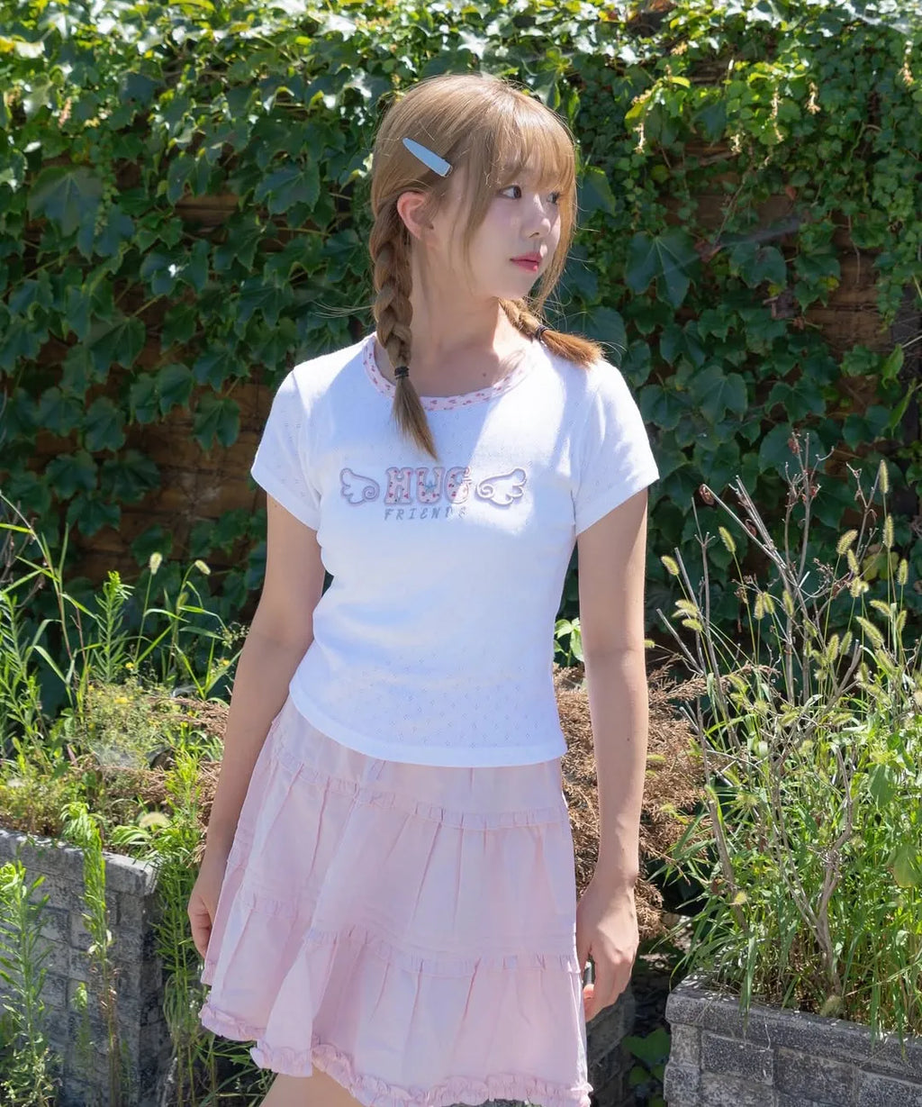 HUGYOURSKIN HUG FRIENDS TEE (WHITE)