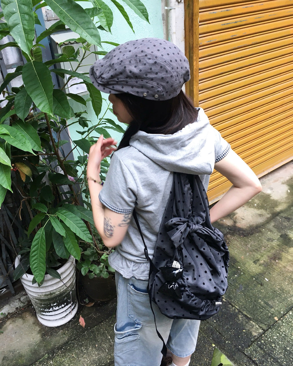 dot backpack (black)