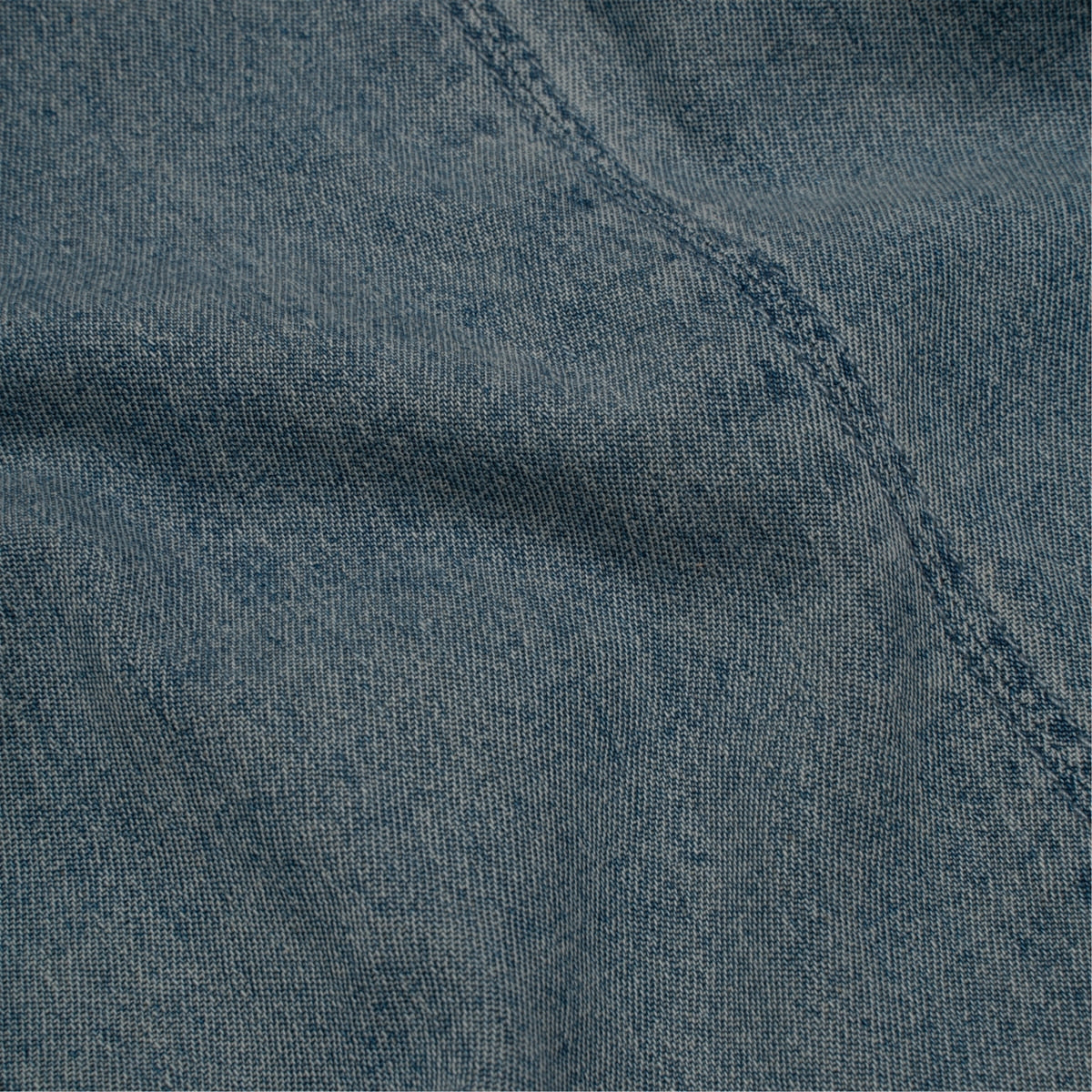 (W) TCM MINI LOGO DENIM HALF SHIRTS (BLUE)