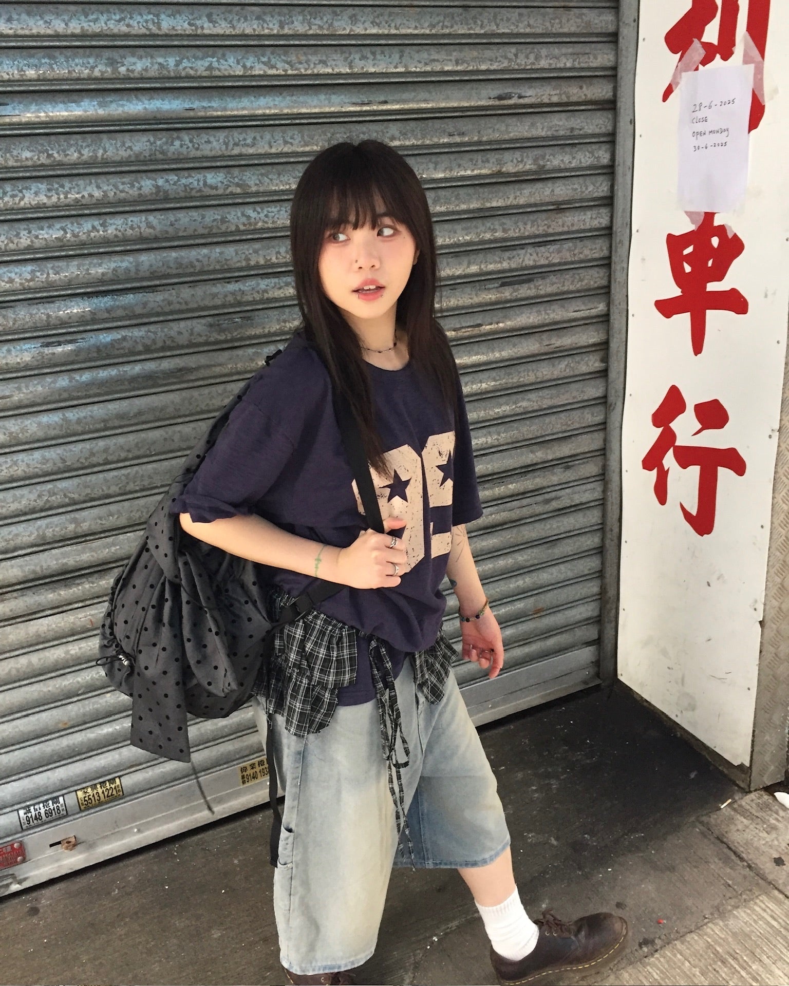 99 painted tee (navy)