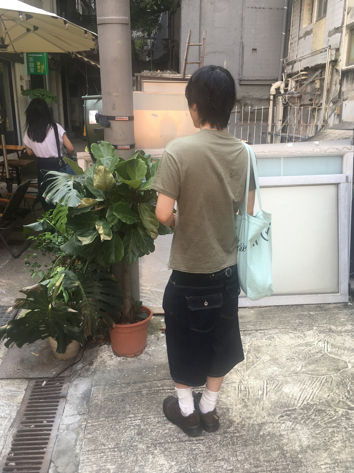 impress slub tee (khaki)