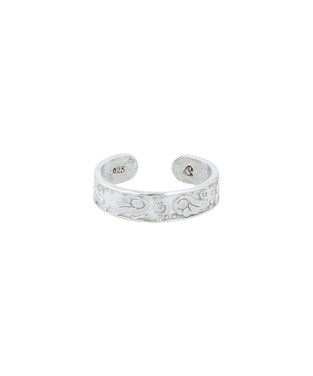 ✪【𝘱𝘳𝘦-𝘰𝘳𝘥𝘦𝘳】coyseio angel wing toe ring (sliver)