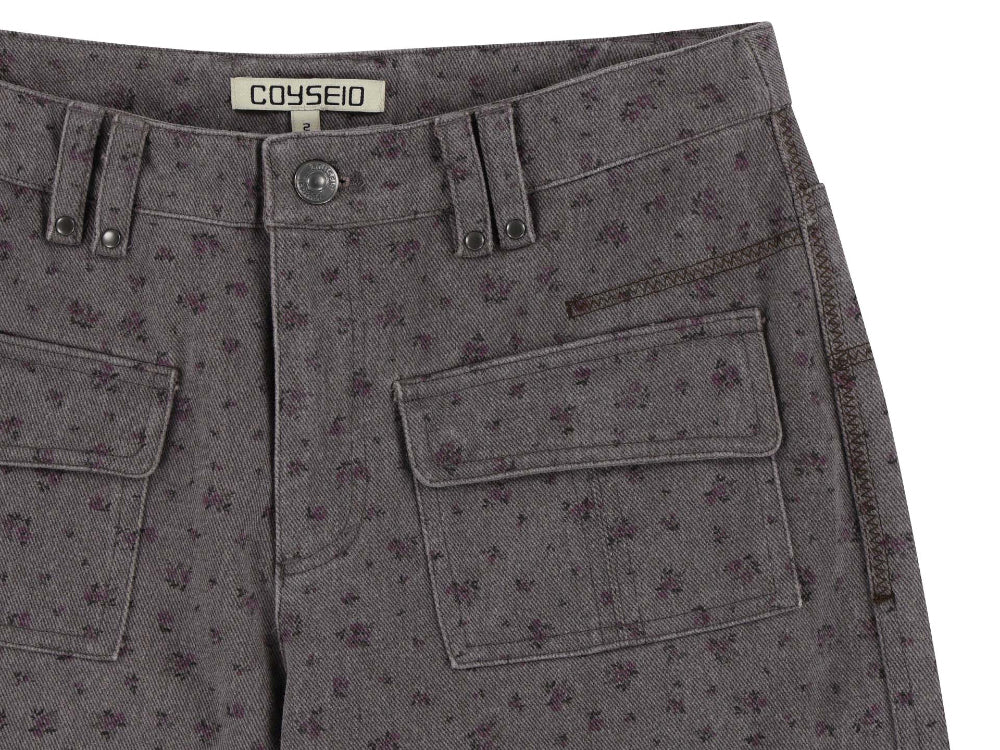 ✪【𝘱𝘳𝘦-𝘰𝘳𝘥𝘦𝘳】coyseio flower pattern pants (2 color)