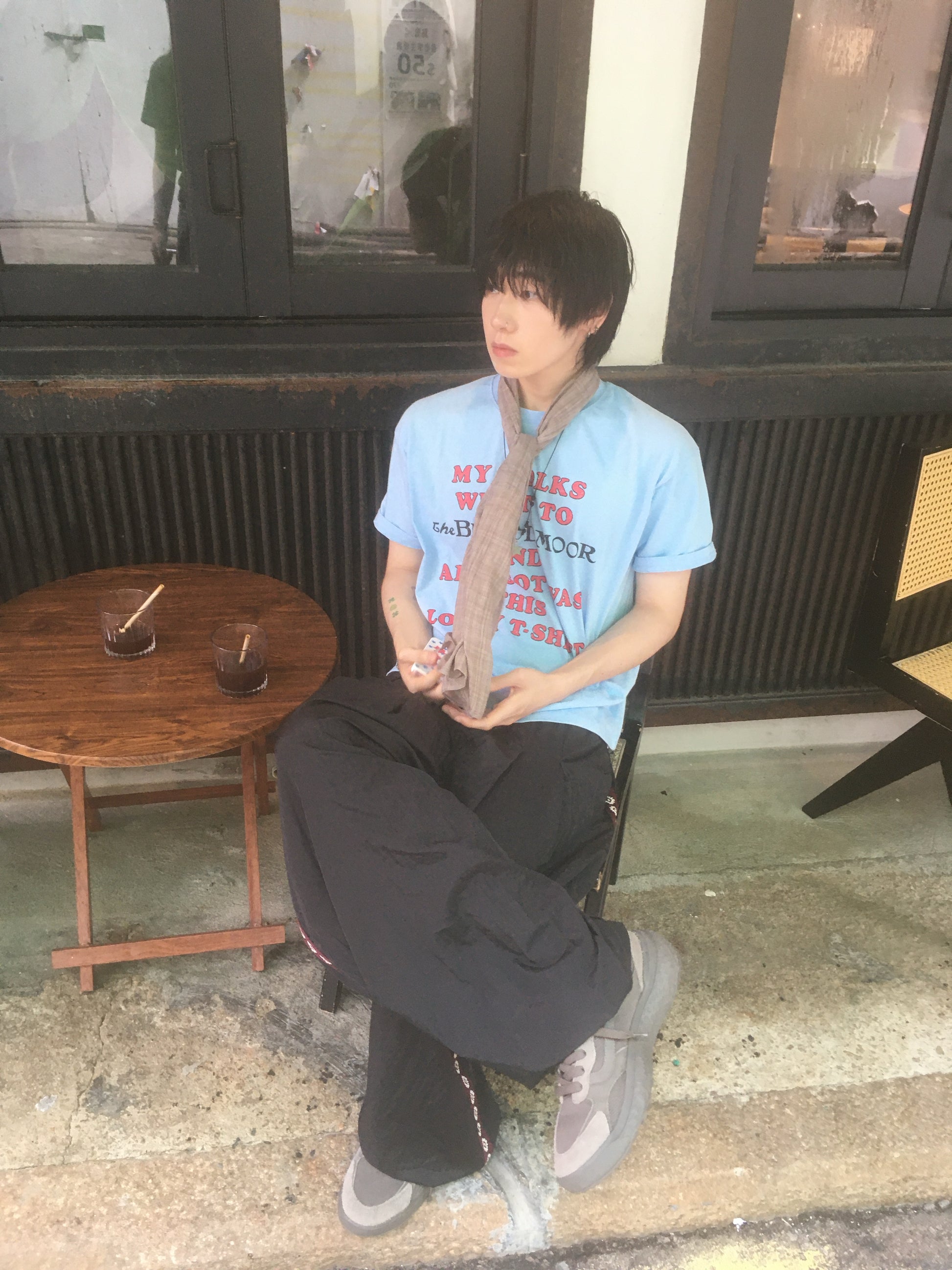 vintage lousy tee (sky blue)