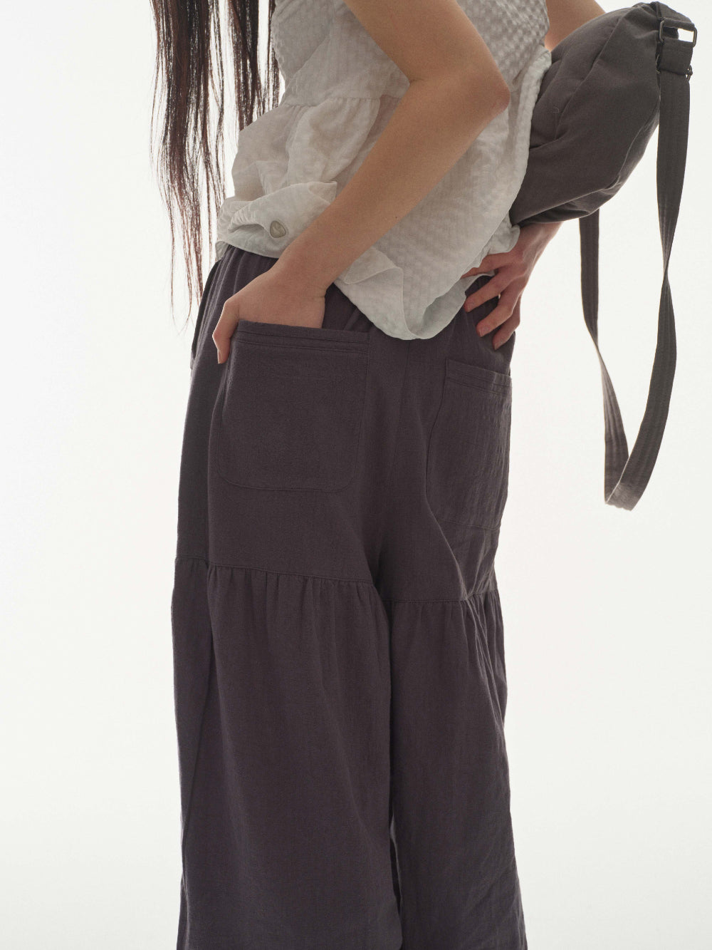 ✪【𝘱𝘳𝘦-𝘰𝘳𝘥𝘦𝘳】coyseio shirring rough pants (2 color)