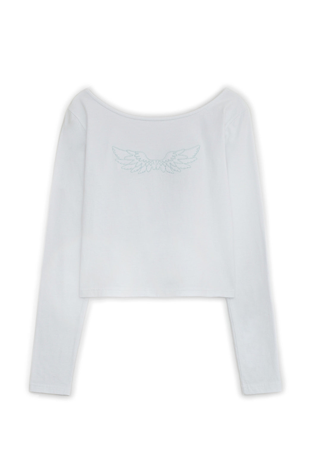 HUGYOURSKIN ANGEL WING TOP (WHITE)