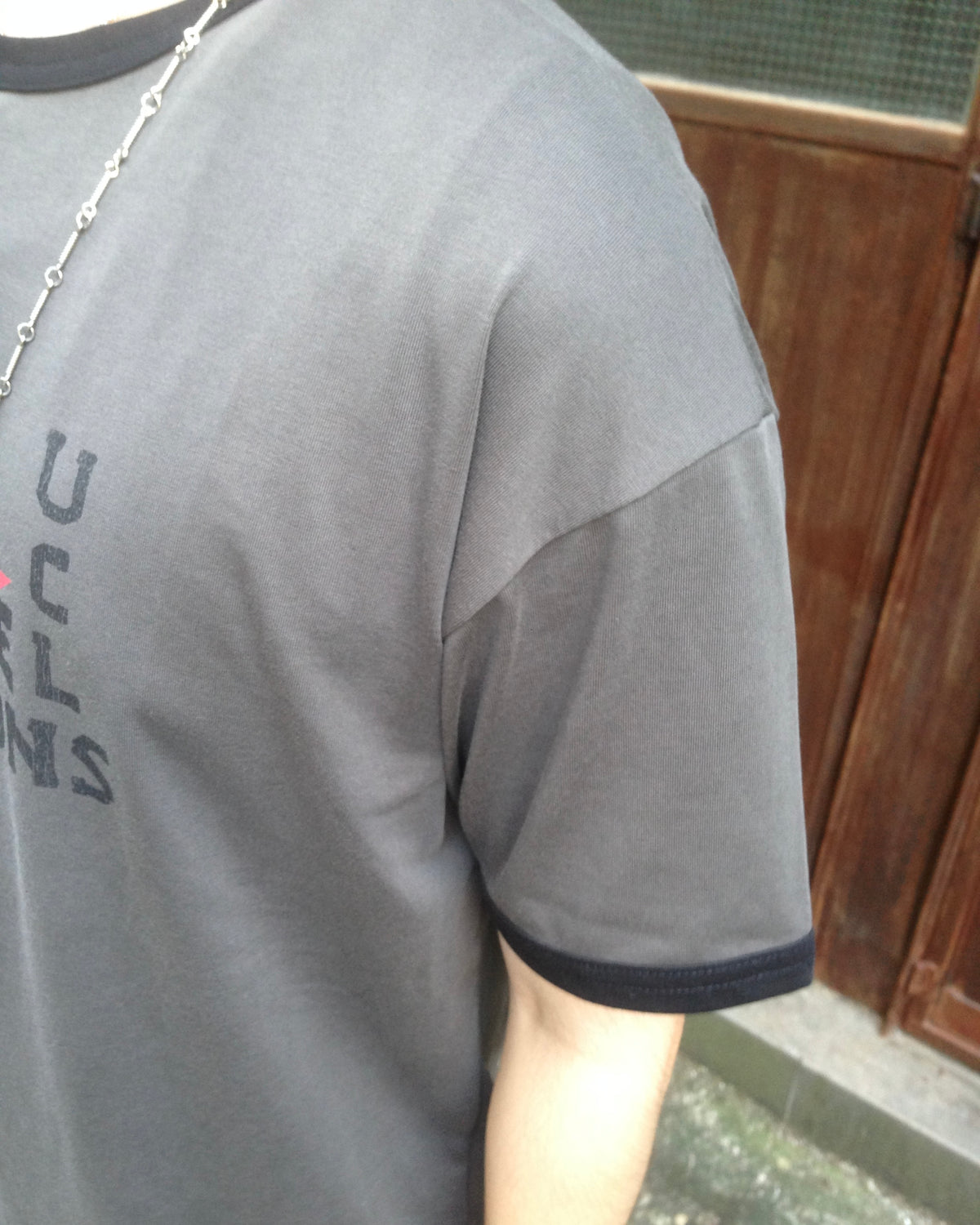 champion star ringer tee (charcoal)