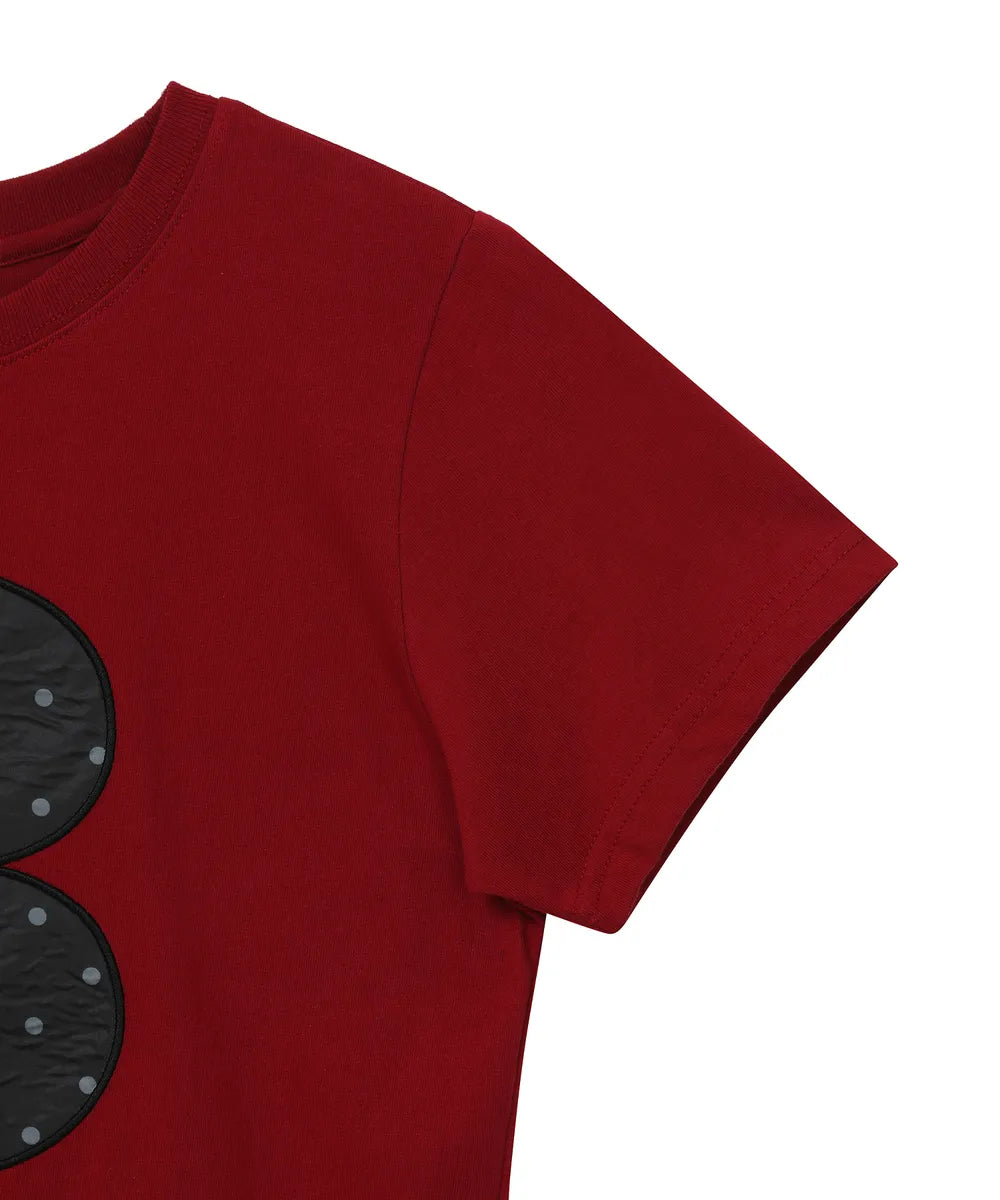 BAUF 3 LOGO DOT SLIM FIT T-SHIRT (RED)