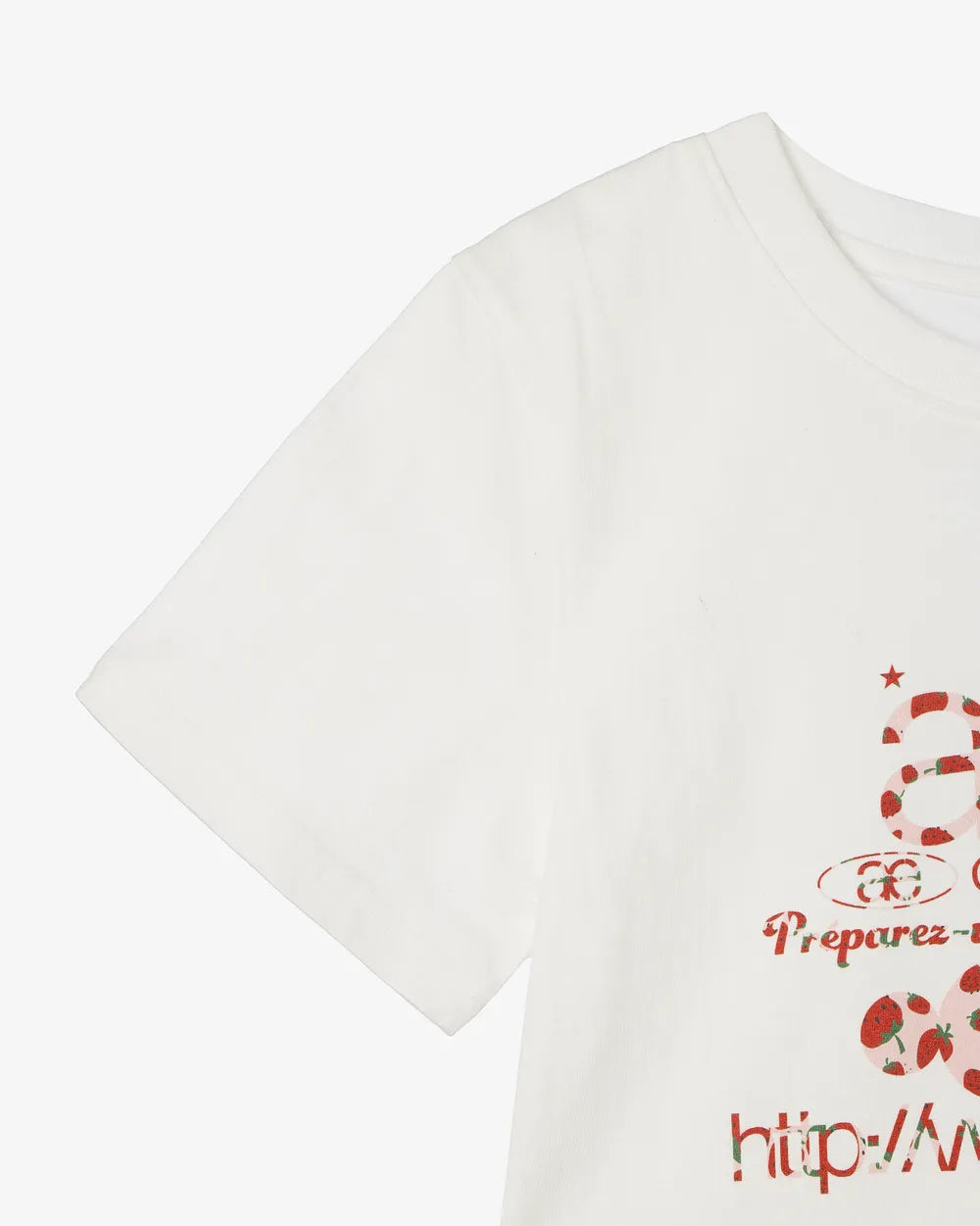 AEAE WEB LOGO CROP T-SHIRTS (STRAWBERRY)