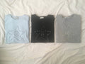 check star roll-up tee (grey)