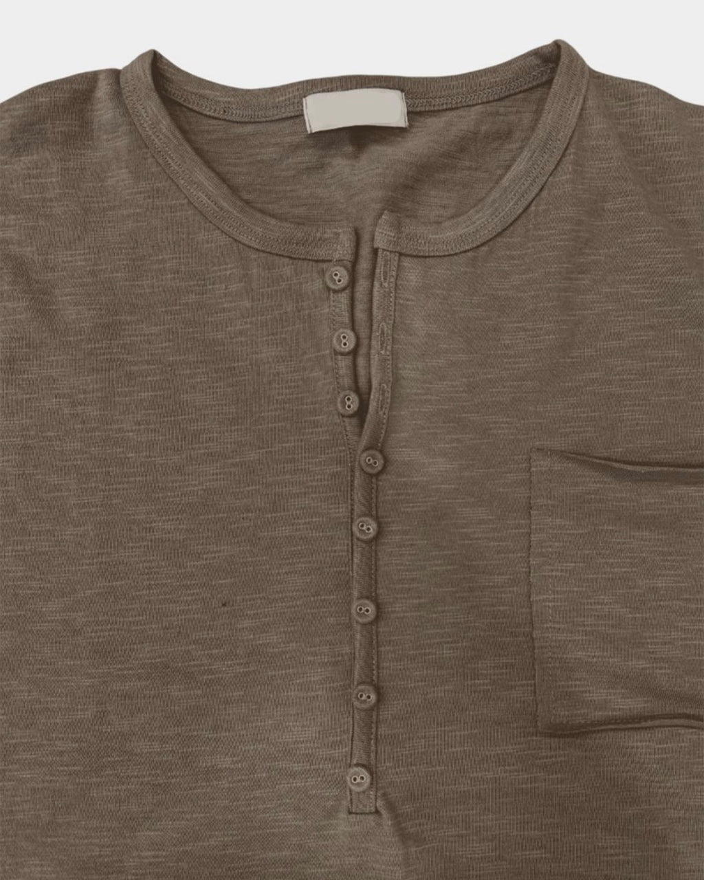 henley button tee (vintage blue)